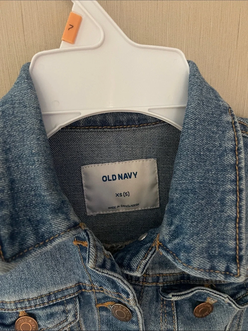 Old Navy xs 5 girls Kids Blue Denim Button-Front Jean Jacket